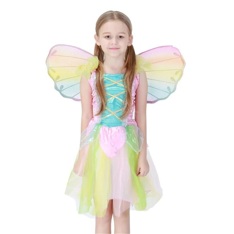 Cute Girls Rainbow Fairy Costume Halloween Carnival Fantasy Kids Cosplay Princess Dress
Cute Girls Rainbow Fairy Costume Halloween Carnival Fantasy Kids Cosplay Princess Dress