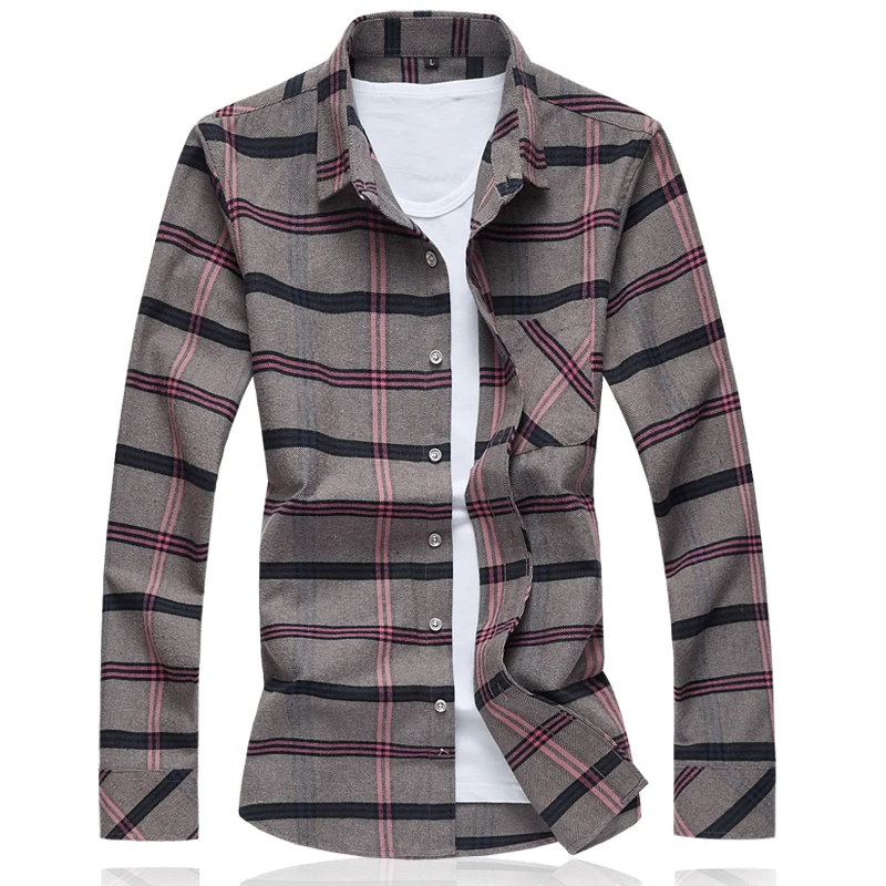 MarKyi 2019 Plus Size 6XL Plaid Cotton Casual Men Shirt Social Brand Men Clothes Slim Fit Men Long Sleeve Shirt Men
MarKyi 2019 Plus Size 6XL Plaid Cotton Casual Men Shirt Social Brand Men Clothes Slim Fit Men Long Sleeve Shirt Men