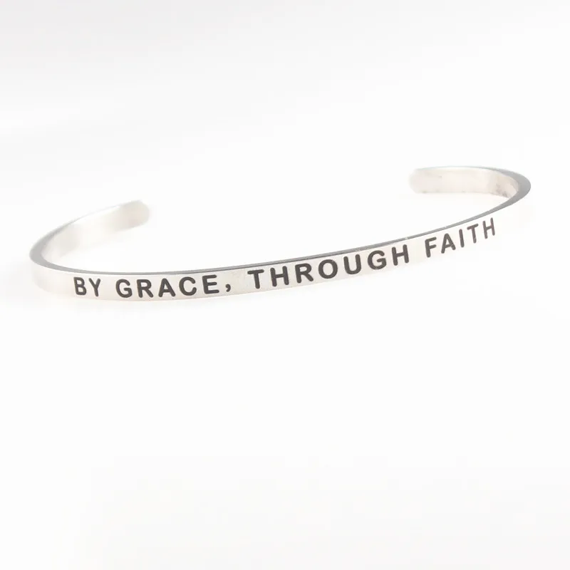 316L Stainless Steel Bangle Positive Inspirational Quote Cuff bracelets Mantra Bracelets Bangles for women
316L Stainless Steel Bangle Positive Inspirational Quote Cuff bracelets Mantra Bracelets Bangles for women