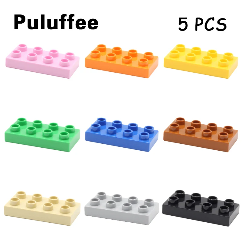 5PCS/SET Basic Building Blocks Compatible with Duplo Assembly Parts 2X4 Dots DIY Bricks Construction Educational Toys
5PCS/SET Basic Building Blocks Compatible with Duplo Assembly Parts 2X4 Dots DIY Bricks Construction Educational Toys