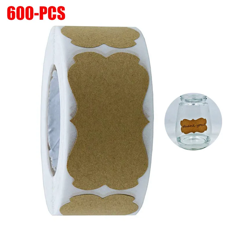 600pcs per roll 2*1.2inch Blank Stickers labels Wedding decoration DIY stationery stickers envelope seal lable gift packging tag
600pcs per roll 2*1.2inch Blank Stickers labels Wedding decoration DIY stationery stickers envelope seal lable gift packging tag