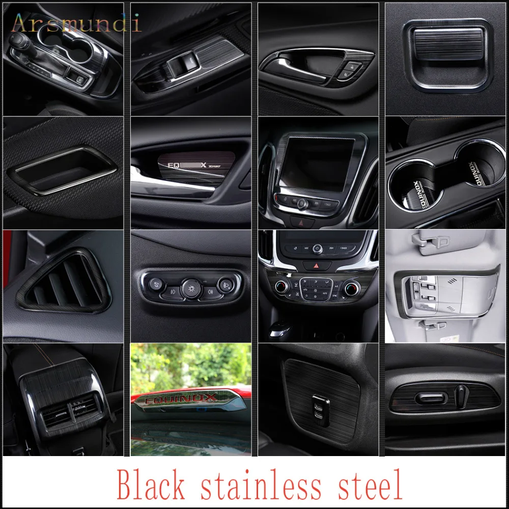 Fit For Chevrolet Equinox 2017-18 Black titanium stainless steel Interior trim cover Decorative stickers car styling Accessories
Fit For Chevrolet Equinox 2017-18 Black titanium stainless steel Interior trim cover Decorative stickers car styling Accessories