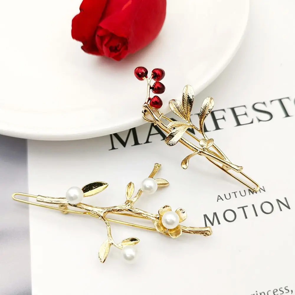 1Pc Fashion Tree Leaves Hairpin Sweet Pearl Metal Hair Clip Hairgrips Barrettes Girls Sweet Bangs Clips Hair Accessories
1Pc Fashion Tree Leaves Hairpin Sweet Pearl Metal Hair Clip Hairgrips Barrettes Girls Sweet Bangs Clips Hair Accessories