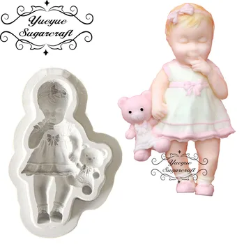 Yueyue Sugarcraft Cartoon Girl/Boy Bayby Silicone mold fondant mold cake decorating tools chocolate mold
Yueyue Sugarcraft Cartoon Girl/Boy Bayby Silicone mold fondant mold cake decorating tools chocolate mold