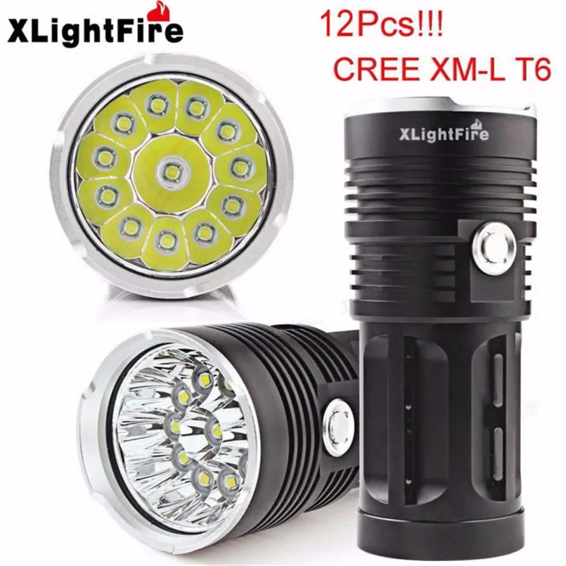 1PC High Quality Super XLightFire 30000LM 12 x CREE XM-L T6 LED Hunting Flashlight 4 x 18650 Lamp Torch Free Shipping #O26
1PC High Quality Super XLightFire 30000LM 12 x CREE XM-L T6 LED Hunting Flashlight 4 x 18650 Lamp Torch Free Shipping #O26