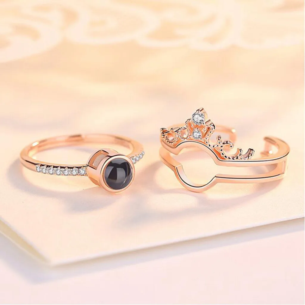 Women Engagement Handmade Small New 100 Languages I Love You Romantic Gift Ring Two In One Ladies Jewelry Y611
Women Engagement Handmade Small New 100 Languages I Love You Romantic Gift Ring Two In One Ladies Jewelry Y611