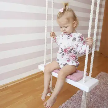 D Baby Swing Chair Hanging Swings Set Children Rocking Solid Wood Seat with Cushion Safety Baby Spullen Indoor Baby Room Decor
D Baby Swing Chair Hanging Swings Set Children Rocking Solid Wood Seat with Cushion Safety Baby Spullen Indoor Baby Room Decor