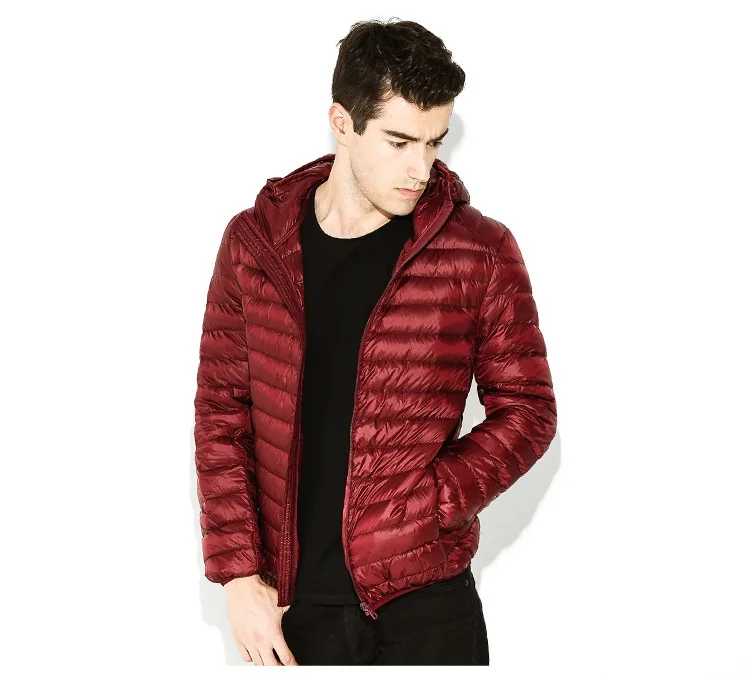 campera pluma de ganso hombre