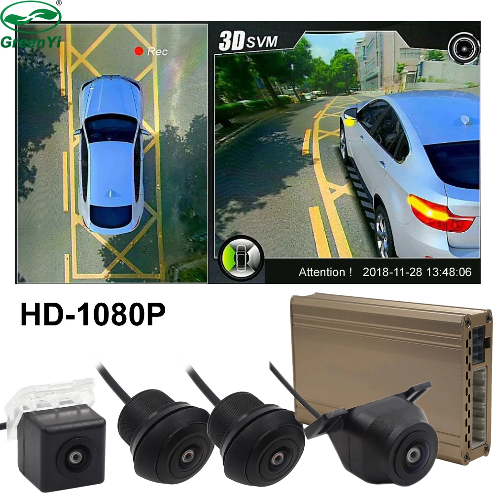 25 Car Models 5 Color Optional, HD 1080P Car 3D 360 Surround View Bird View Panorama DVR Recorder Parking Monitor with 4 Camera
25 Car Models 5 Color Optional, HD 1080P Car 3D 360 Surround View Bird View Panorama DVR Recorder Parking Monitor with 4 Camera