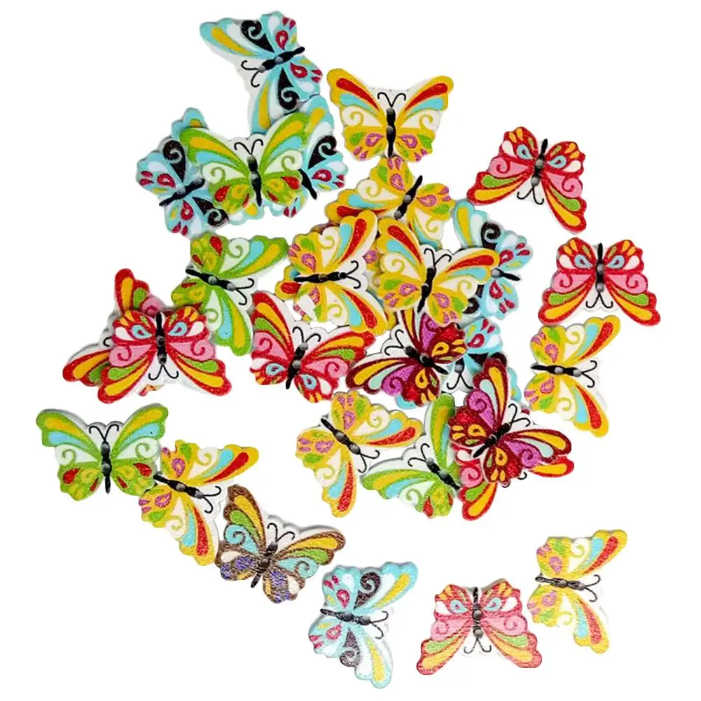 HOT SALE! 50 Pcs Mixed Color 2 Holes Butterfly Wood Sewing Scrapbooking Craft DIY Buttons sewing acc
HOT SALE! 50 Pcs Mixed Color 2 Holes Butterfly Wood Sewing Scrapbooking Craft DIY Buttons sewing acc