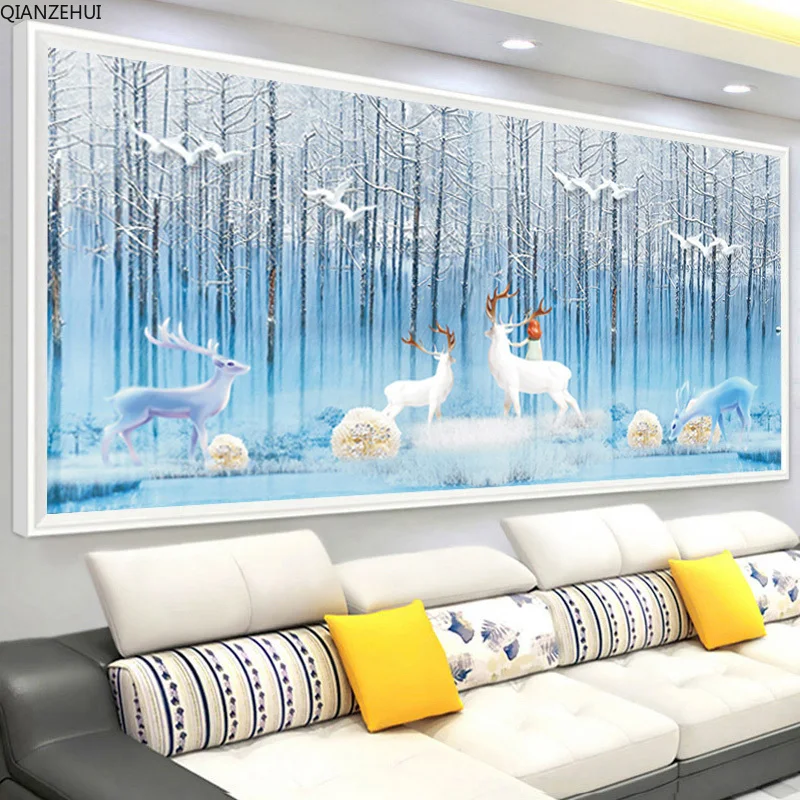 QIANZEHUI,DIY Diamond Embroidery,Forest elk, wealthy deer Full rhinestone 5D Round Diamond painting cross stitch,needlework
QIANZEHUI,DIY Diamond Embroidery,Forest elk, wealthy deer Full rhinestone 5D Round Diamond painting cross stitch,needlework