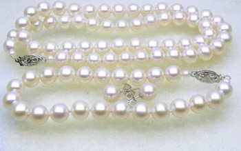 Free shipping .656 7-8mm AAA+ round white akoya pearl necklace bracelet earring set gold
Free shipping .656 7-8mm AAA+ round white akoya pearl necklace bracelet earring set gold