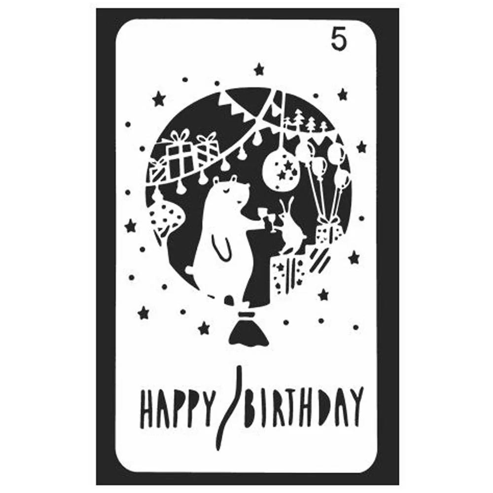 Happy Birthday DIY Craft Hollow Layering Stencils For Wall Painting Scrapbooking Stamping Photo Album Decorative Embossing #5
Happy Birthday DIY Craft Hollow Layering Stencils For Wall Painting Scrapbooking Stamping Photo Album Decorative Embossing #5