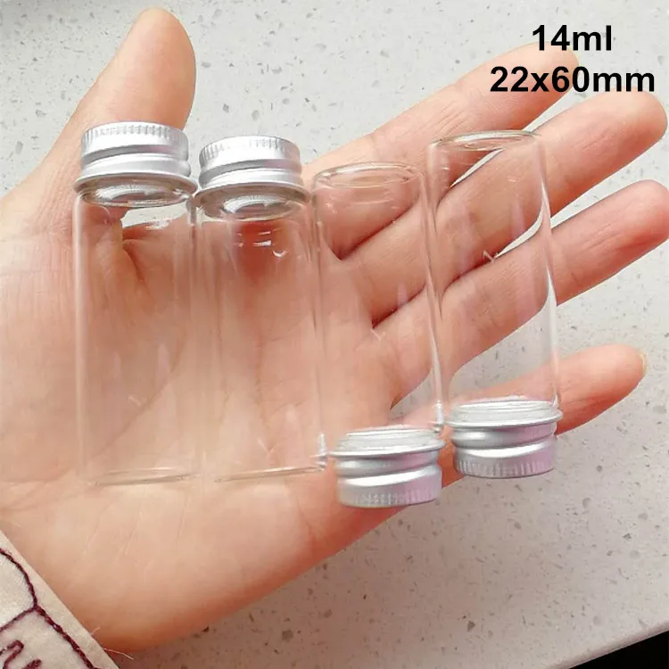 100 Pcs Clear Sample Glass Vials Bottles With Aluminum Caps Jars Small Bottle 14Ml
100 Pcs Clear Sample Glass Vials Bottles With Aluminum Caps Jars Small Bottle 14Ml