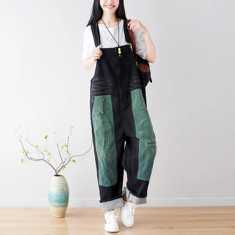 New Vintage Rompers Womens Jumpsuit Plus Size 2019 Korean Fashion High Waist Denim Jumpsuit Holes Jeans Woman Combinaison Femme
New Vintage Rompers Womens Jumpsuit Plus Size 2019 Korean Fashion High Waist Denim Jumpsuit Holes Jeans Woman Combinaison Femme