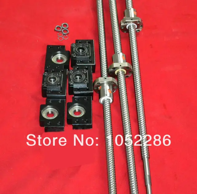3set RM2005-400/1000/1500mm ball screw guide + end machined+3 sets BK15/BF15 for CNC router
3set RM2005-400/1000/1500mm ball screw guide + end machined+3 sets BK15/BF15 for CNC router