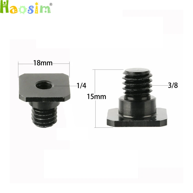 

10pcs/lot 3/8 inch 1/4 inch Black/silver Screw Metal 3/8" to 1/4" Convert Screw Adapter for Tripod & Monopod With Hot Shoe