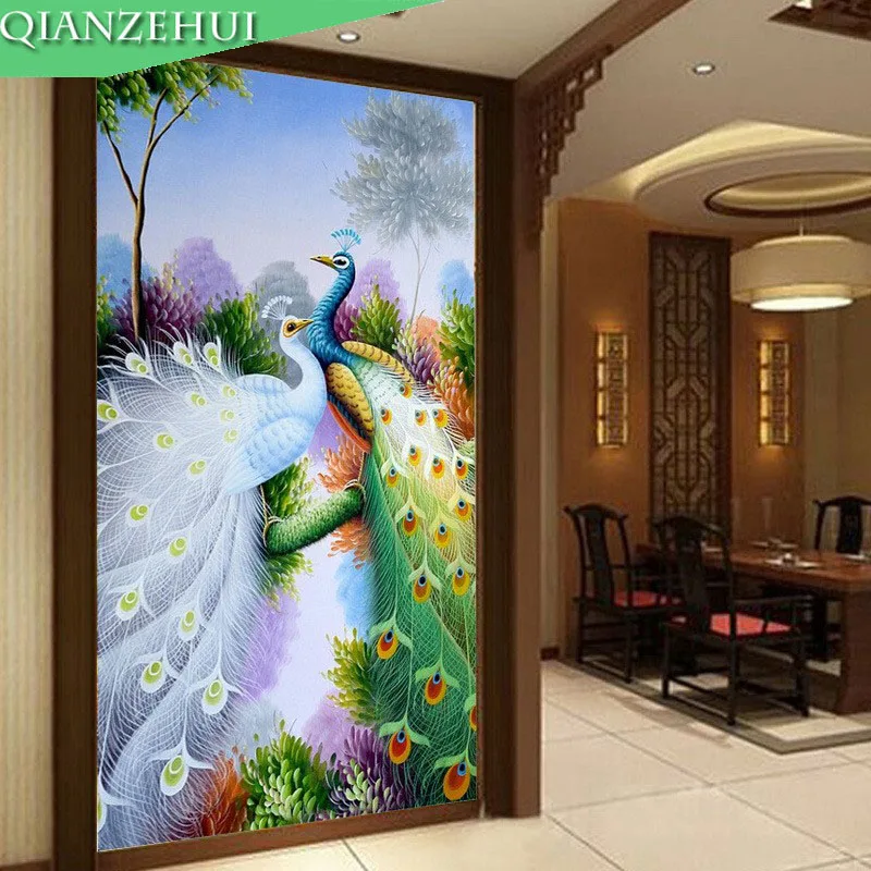 QIANZEHUI.Needlework,DIY Couple peacock peony Cross stitch,Sets For Embroidery kits Green Forest Full embroidery Cross-Stitch
QIANZEHUI.Needlework,DIY Couple peacock peony Cross stitch,Sets For Embroidery kits Green Forest Full embroidery Cross-Stitch