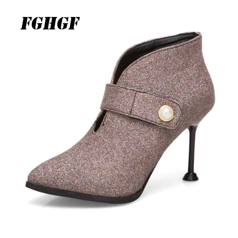 Autumn and winter style fashion Pointed sequined high heels for women High heel boots for women elegant The banquet 31-46
Autumn and winter style fashion Pointed sequined high heels for women High heel boots for women elegant The banquet 31-46