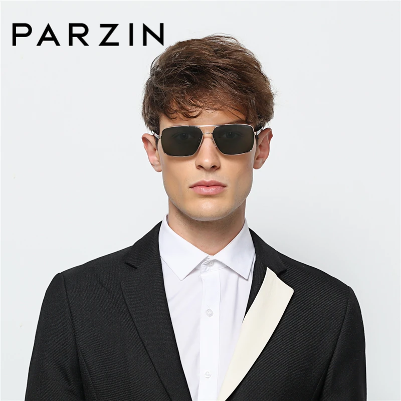 PARZIN Brand Classic Men Polarized Sunglasses For Driving Real Polarizing Lens Big Square Alloy Frame Eye Glasses With Box 8100
PARZIN Brand Classic Men Polarized Sunglasses For Driving Real Polarizing Lens Big Square Alloy Frame Eye Glasses With Box 8100