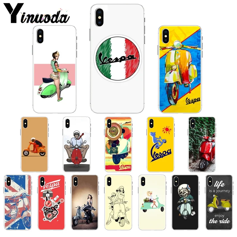 Yinuoda Vespa Scooter Transparent TPU Soft Silicone Phone Case Cover for iPhone 8 7 6 6S Plus 5 5S SE XR X XS MAX Coque Shell
Yinuoda Vespa Scooter Transparent TPU Soft Silicone Phone Case Cover for iPhone 8 7 6 6S Plus 5 5S SE XR X XS MAX Coque Shell