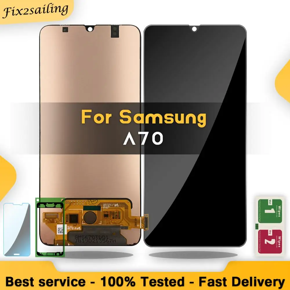 ЖК-дисплей для Samsung Galaxy A70 A705 A705F SM-A705F сенсорный экран дигитайзер в сборе 2019 SAMSUNG |