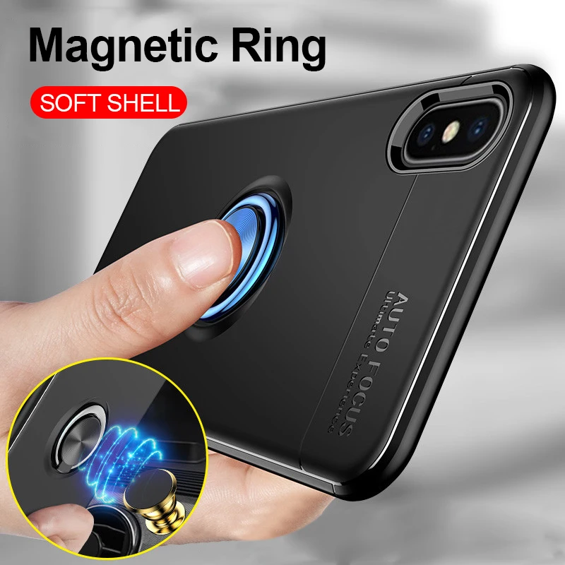 Magnetic Ring Soft Case On The For iphone X XR XS Max Silicone TPU Full Cover For iphone 6 6s 7 8 PLus Shockproof Bumper Case
Magnetic Ring Soft Case On The For iphone X XR XS Max Silicone TPU Full Cover For iphone 6 6s 7 8 PLus Shockproof Bumper Case