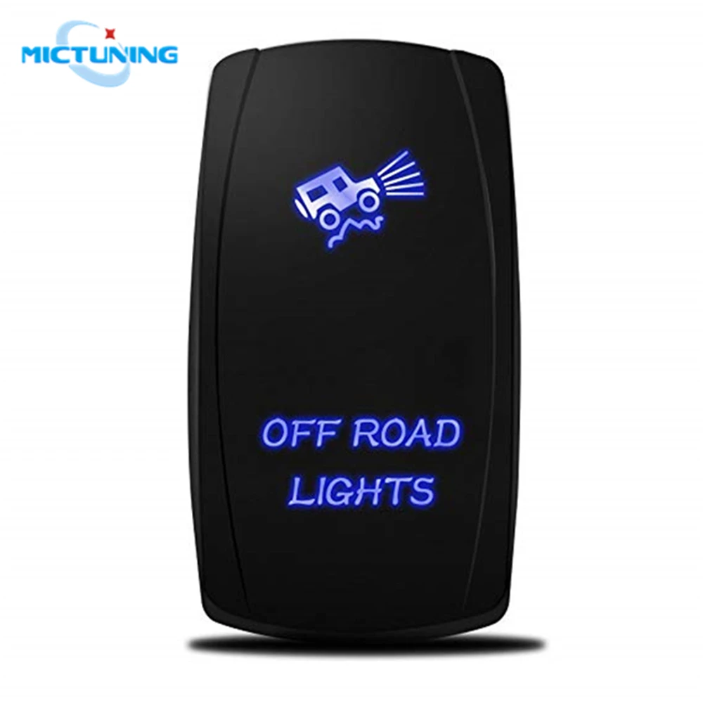 MICTUNING Exclusive 5 Pin Car On-Off Waterproof Switch w/ Blue Laser Backlit Off Road Lights for Mazda SPST Toggle Rocker Switch
MICTUNING Exclusive 5 Pin Car On-Off Waterproof Switch w/ Blue Laser Backlit Off Road Lights for Mazda SPST Toggle Rocker Switch