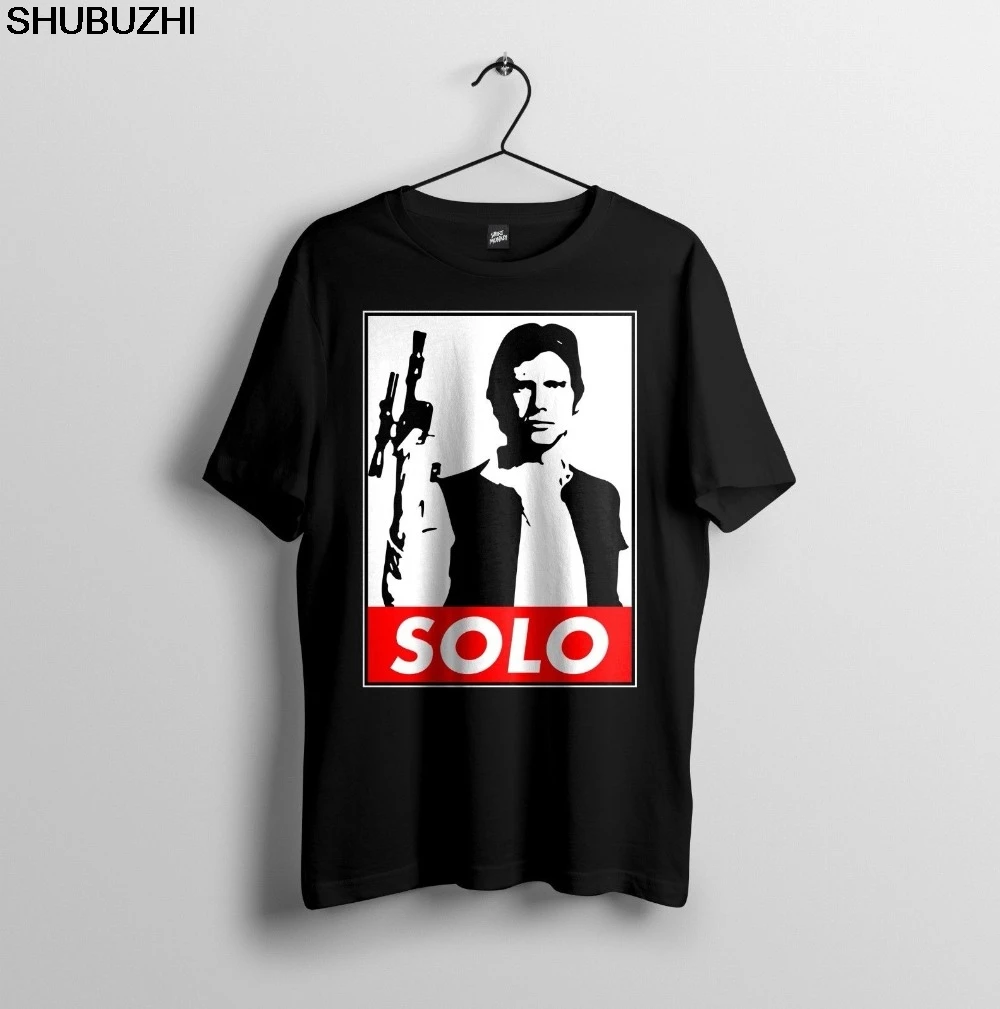 Han Solo Damn Right I Shot First Vintage Black T-shirt S-3XL