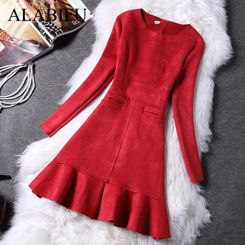 Autumn Winer Dress Women 2019 Casual Long Sleeve Pocket A-Line Dress Elegant Sexy Slim Evening Party Dress Red ukraine
Autumn Winer Dress Women 2019 Casual Long Sleeve Pocket A-Line Dress Elegant Sexy Slim Evening Party Dress Red ukraine