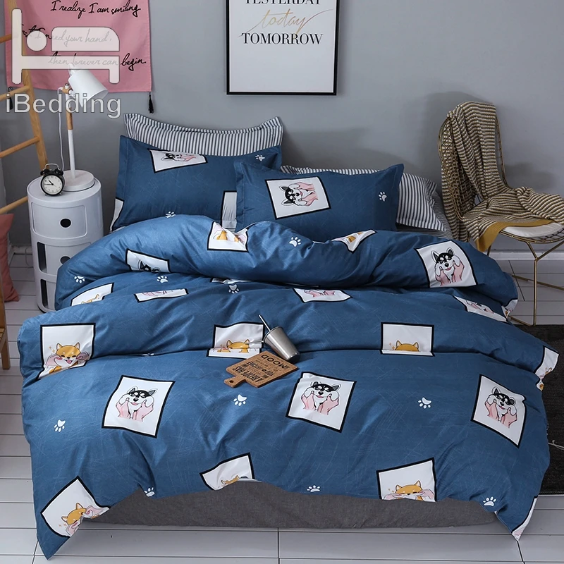 Reactive Printing Cute Husky Bedding Set Flat Sheet, Pillowcase & Duvet Cover Sets Single/Double Bed-Christmas Gift
Reactive Printing Cute Husky Bedding Set Flat Sheet, Pillowcase & Duvet Cover Sets Single/Double Bed-Christmas Gift