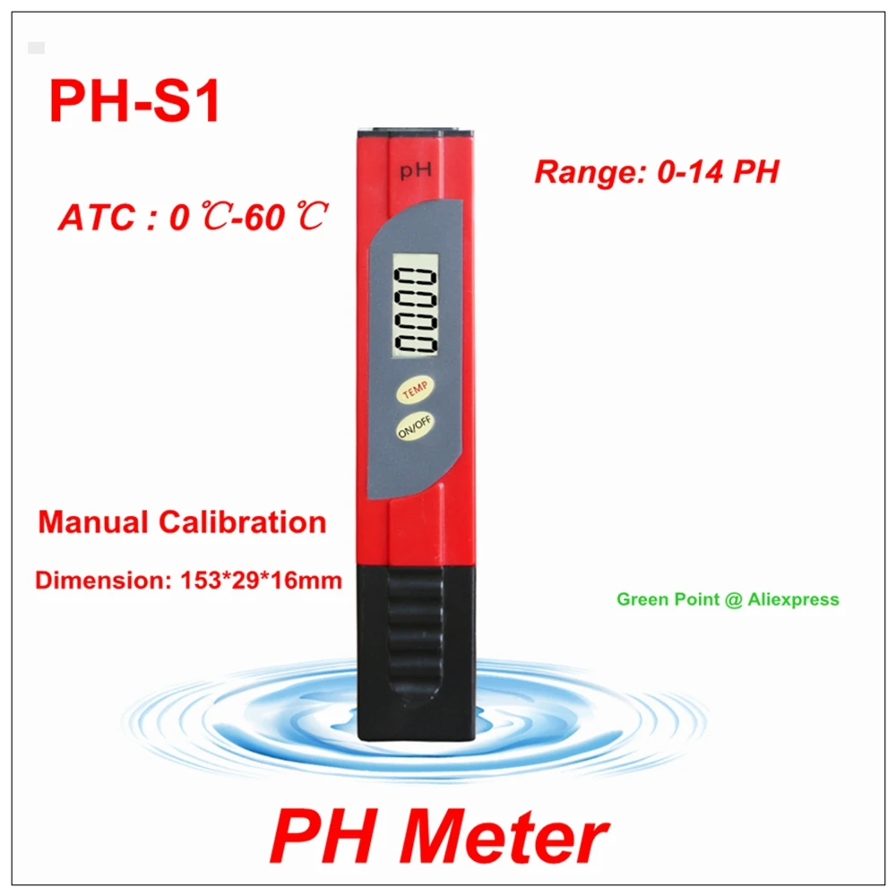 Newest PHS1 Manual Calibration PH Meter PH-S1 PH Pen PHS1 Bifunctional Portable Value PH Tester
Newest PHS1 Manual Calibration PH Meter PH-S1 PH Pen PHS1 Bifunctional Portable Value PH Tester