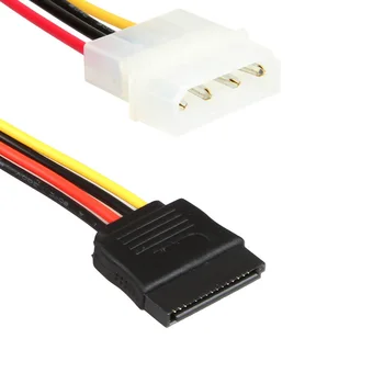 Relper-Lineso SATA Power Cable Serial ATA SATA 4 Pin IDE Molex to 15 Pin HDD Power Adapter Cable Hard Drive Adapter
Relper-Lineso SATA Power Cable Serial ATA SATA 4 Pin IDE Molex to 15 Pin HDD Power Adapter Cable Hard Drive Adapter