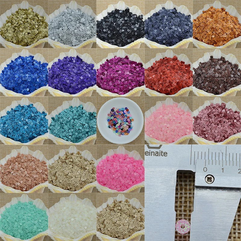 1500pcs(30g) 4mm Flat round loose Sequins Paillettes with GLITTER POWDER for wedding decoration,garments patches Sewing craft
1500pcs(30g) 4mm Flat round loose Sequins Paillettes with GLITTER POWDER for wedding decoration,garments patches Sewing craft