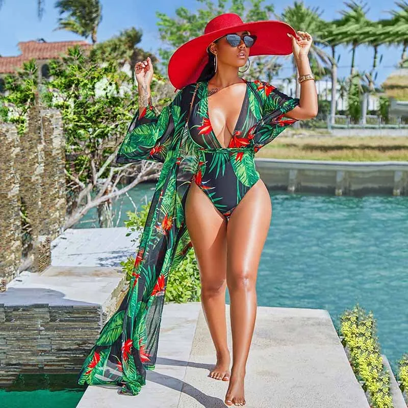Beachwear Flower prints Bodysuits Swimsuits Womens Three Pieces bohemia beach swimwear swimsuit female Bathing Suit
Beachwear Flower prints Bodysuits Swimsuits Womens Three Pieces bohemia beach swimwear swimsuit female Bathing Suit