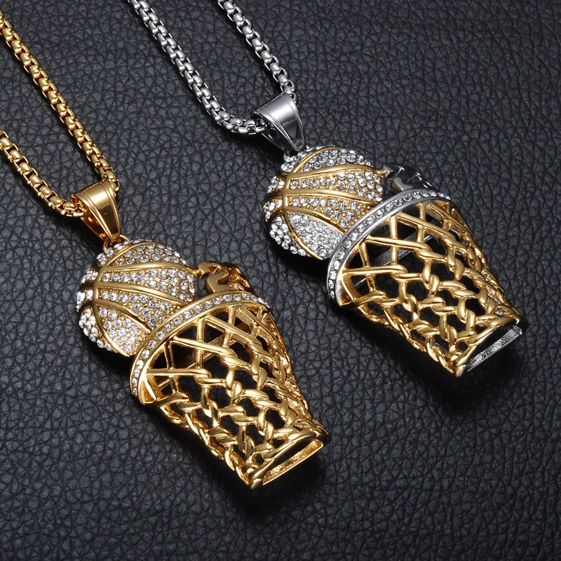 BC Gold/Silver Plated BBOY Bling Necklace Crystal basketball Pendant for Men Jewelry
BC Gold/Silver Plated BBOY Bling Necklace Crystal basketball Pendant for Men Jewelry