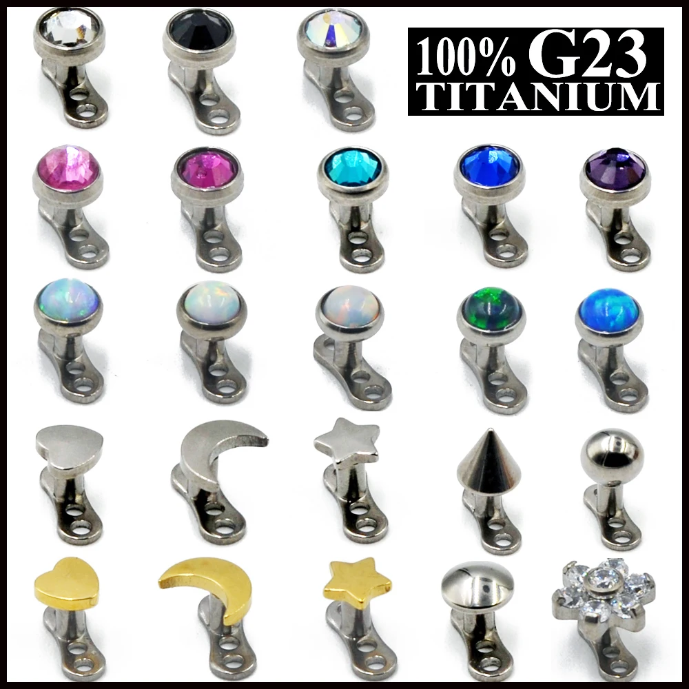 1PC 100% Titanium Base Zircon,Moon,Star,Heart,Opal,Flower Top Micro Dermal Anchor Piercings Zircon Tops Skin Diver body Piercing
1PC 100% Titanium Base Zircon,Moon,Star,Heart,Opal,Flower Top Micro Dermal Anchor Piercings Zircon Tops Skin Diver body Piercing