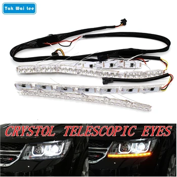 Tak Wai Lee 2X Flexible Crystal Telescopic Eyes Flow Meteor LED Steering Lamp DRL Daytime Running Light Strip Car Day Lighting
Tak Wai Lee 2X Flexible Crystal Telescopic Eyes Flow Meteor LED Steering Lamp DRL Daytime Running Light Strip Car Day Lighting