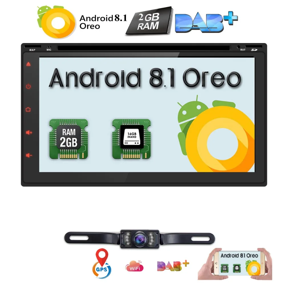 2Din 7" Android 8.1 Universal Car DVD Player Radio Stereo GPS Navigation Bluetooth OBD2 DAB RAM:2GB +Rear Camera
2Din 7" Android 8.1 Universal Car DVD Player Radio Stereo GPS Navigation Bluetooth OBD2 DAB RAM:2GB +Rear Camera