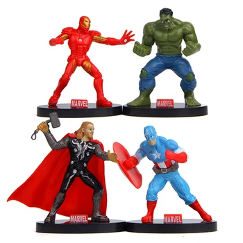 4pcs/set Avenger Infinity War Hulk Iron Man American Captain Thor PVC Anime Figures Model Toy
4pcs/set Avenger Infinity War Hulk Iron Man American Captain Thor PVC Anime Figures Model Toy