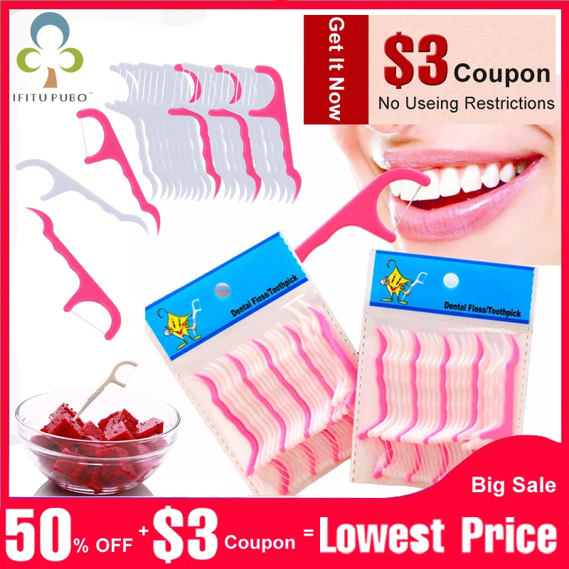 Disposable 100Pcs (4packs) Oral Hygiene Dental Flosser Interdental Brush Teeth Stick Toothpicks Floss Pick Tooth Picks GYH
Disposable 100Pcs (4packs) Oral Hygiene Dental Flosser Interdental Brush Teeth Stick Toothpicks Floss Pick Tooth Picks GYH