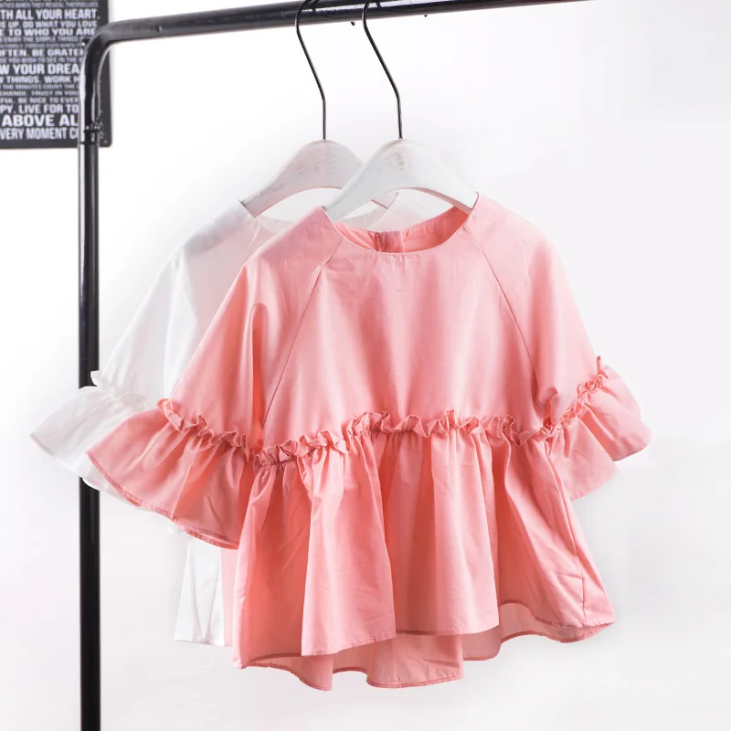 Blouses For Girls European Style Flare Sleeve Ruffle Girl Shirts Princess Pink White Shirt For Kids Children Clothing Tops
Blouses For Girls European Style Flare Sleeve Ruffle Girl Shirts Princess Pink White Shirt For Kids Children Clothing Tops
