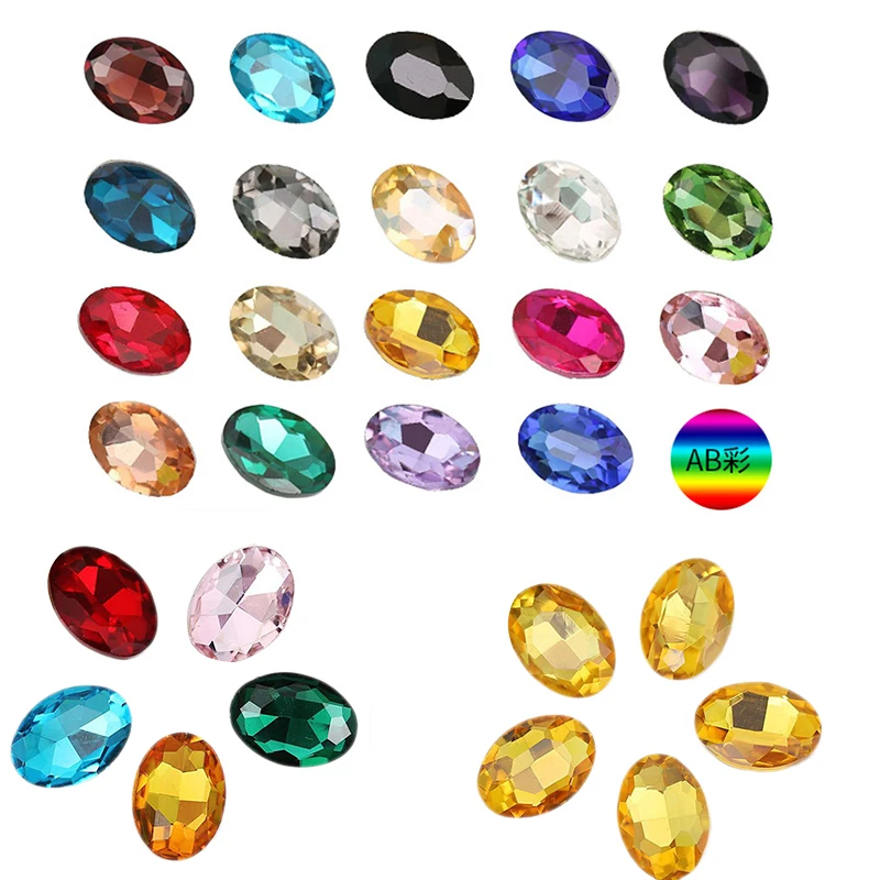 5-50pcs/lot Multiple Colors Oval Faceted Sewing Flatback Rhinestones Acrylic Craft For DIY Jewelry Accessories
5-50pcs/lot Multiple Colors Oval Faceted Sewing Flatback Rhinestones Acrylic Craft For DIY Jewelry Accessories