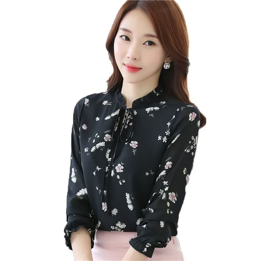 Gowyimmes New Autumn Women Print Chiffon Blouse Sweety Girl Floral Puff Sleeve Shirt Lady Bow Tie Blusas Basic Tops Bottoms 058
Gowyimmes New Autumn Women Print Chiffon Blouse Sweety Girl Floral Puff Sleeve Shirt Lady Bow Tie Blusas Basic Tops Bottoms 058