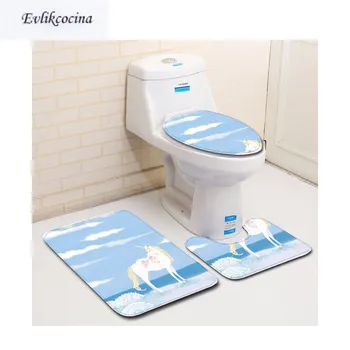 Free Shipping 3pcs Blue Sky Unicorn Banyo Bathroom Carpet U Toilet Bath Mats Set Non Slip Pad Tapis Salle De Bain Alfombra Bano
Free Shipping 3pcs Blue Sky Unicorn Banyo Bathroom Carpet U Toilet Bath Mats Set Non Slip Pad Tapis Salle De Bain Alfombra Bano