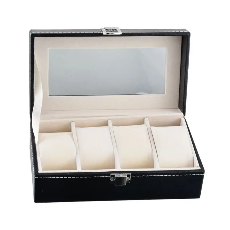 Black High-grade PU Leather Case Elasticity Clamshell Watch Box Storage Boxes Christmas Birthday Gifts Holder Couple
Black High-grade PU Leather Case Elasticity Clamshell Watch Box Storage Boxes Christmas Birthday Gifts Holder Couple