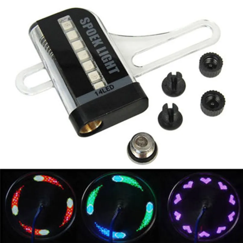 Bicycle Motorcycle Car Bike Tyre Tire Wheel Valve 14 LED Flash Spoke Light Lamp tires accessories car-styling 2017 new
Bicycle Motorcycle Car Bike Tyre Tire Wheel Valve 14 LED Flash Spoke Light Lamp tires accessories car-styling 2017 new