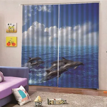 3D Digital Print Dolphins Solid Blackout Curtains For Bedroom Windows Curtains For Living Room Drapes Custom Dropship M13
3D Digital Print Dolphins Solid Blackout Curtains For Bedroom Windows Curtains For Living Room Drapes Custom Dropship M13