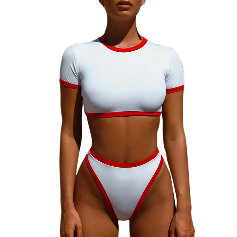 women bikini Split swimsuit solid color sports ladies bikini bikini push up Round neck leaky belly bikini#YL
women bikini Split swimsuit solid color sports ladies bikini bikini push up Round neck leaky belly bikini#YL