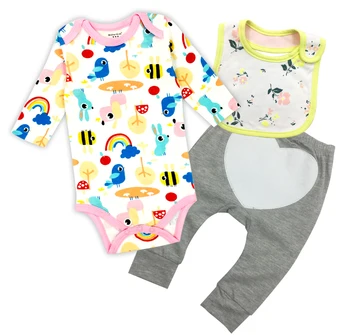 2018 tender babies 3pcs/1 lot Spring and Autumn fashion new baby suit combination boys and girls clothes suit 100% cotton
2018 tender babies 3pcs/1 lot Spring and Autumn fashion new baby suit combination boys and girls clothes suit 100% cotton